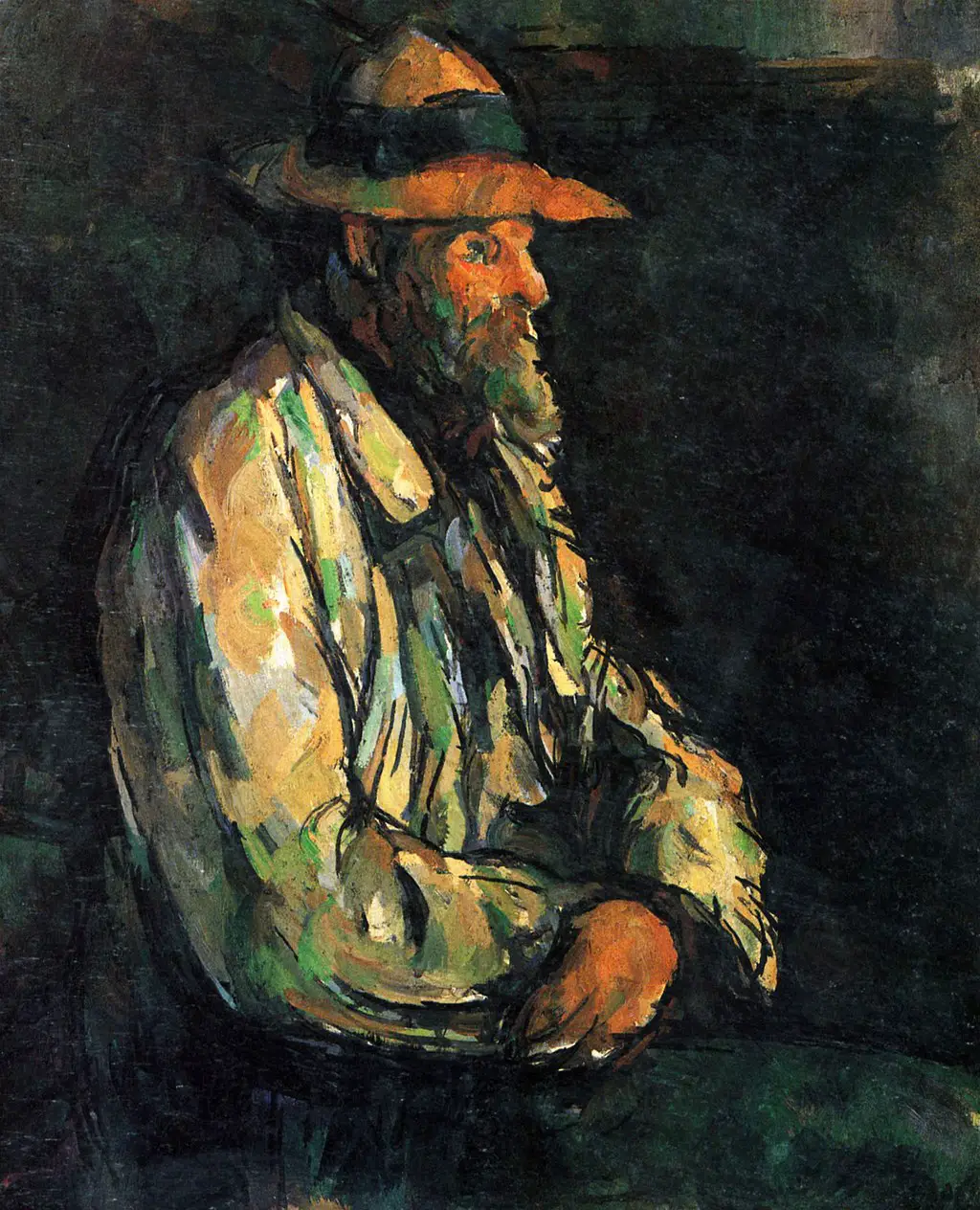 Portrait of Vallier in Detail Paul Cezanne